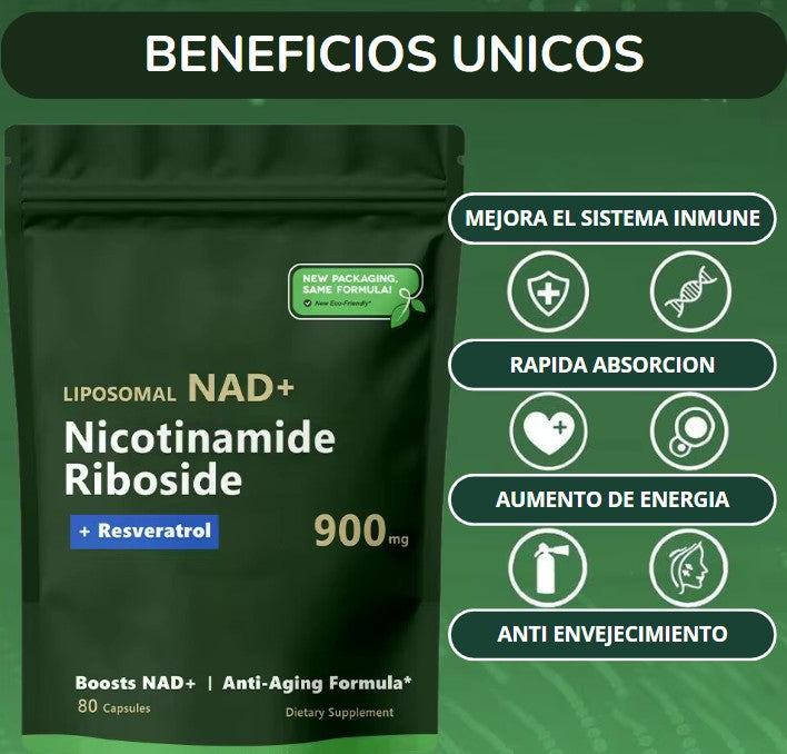 Liposomal NAD+ resveratrol nicotinamide