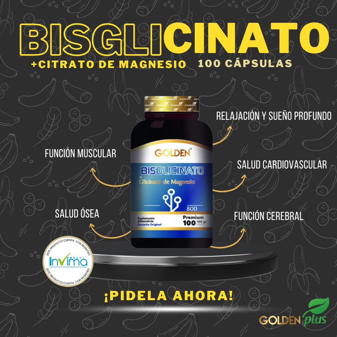 Bisglicinato de Magnesio x 100 capsulas INVIMA RSA