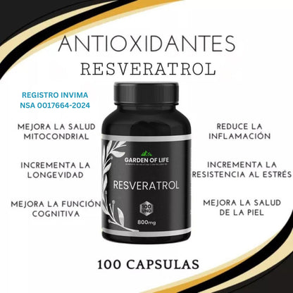 GARDEN OF LIFE | Resveratrol – Anti-Edad