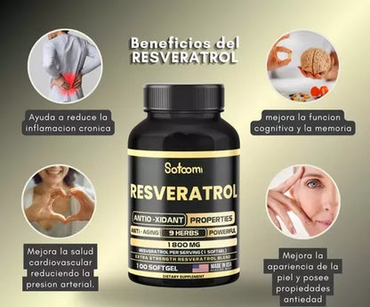 NAD + Resveratrol - Suplemento Potenciador & Rejuvenecedor